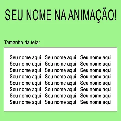 Meu nome na animação do Torgh!