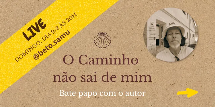 Live com o autor no Instagram: @beto.samu, domingo às 20h.