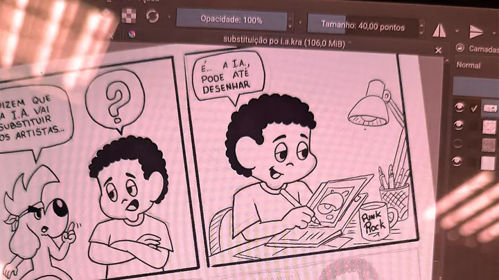Processo criativo: Como faço as cores nas tirinhas do Punk Dog