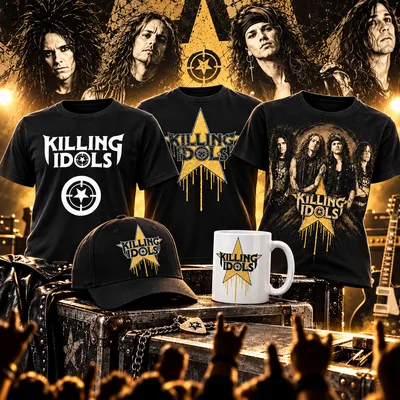 Kit com todos os produtos da banda KILLING IDOLS