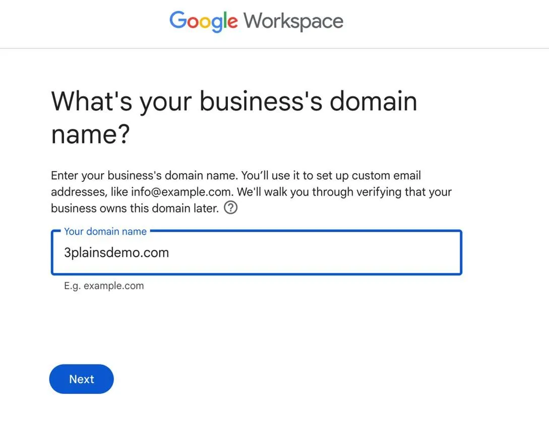 Help Center: Google Workspace Setup - 3plains