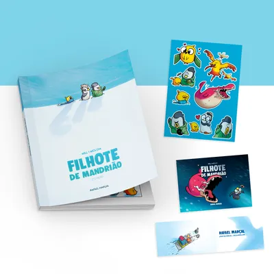 Filhote + Kit + Cartela de Adesivos