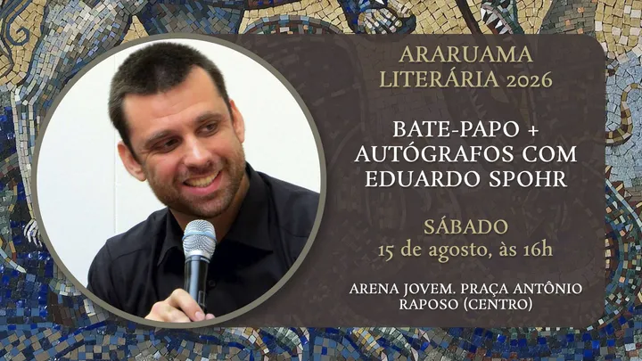 Bate-papo + autógrafos na Feira Literária de Araruama (RJ) 2026