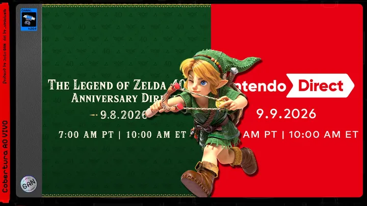 ZELDA e mais jogos NINTENDO hoje ao vivão! (mas nem tanto)