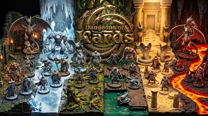 Dungeons of Kards Miniaturas em 3D